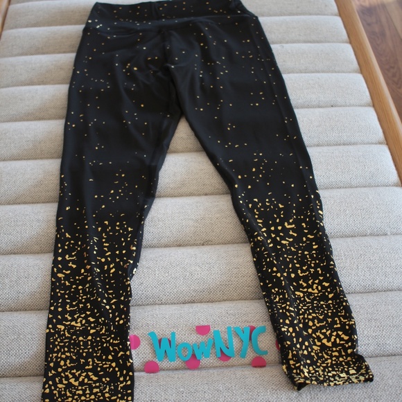High Quality Printed GLITTER Pants Yoga Sports - Picture 4 of 9